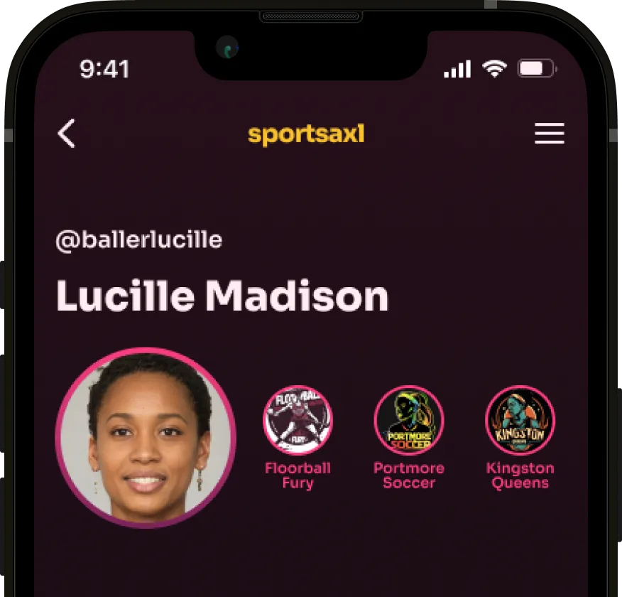 Profile screenshot in Sportsaxl